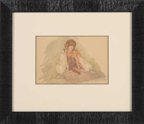 Шварц Павел Фридрихович. Малоросска в национальном костюме